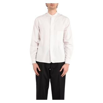 Mauro Grifoni Formal Shirts, male, White, Size: 2XL Korean Collar Shirt