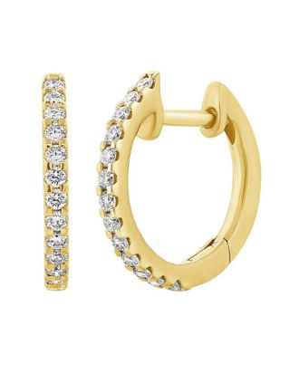 Diana M. Jewels Fine Jewelry 14K 0.26 Ct. Tw. Diamond Huggie Earrings