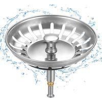 OEM Tap&oacute;n Para Fregadero De Cocina De 80 Mm - Colador De Fregadero De Acero Inoxidable Con Altura Ajustable - Cesta De Desag&uuml;e Para Fregadero Con Sistema 