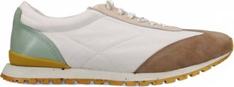 Vaneli Womens Fifi Mixed-Media Sneaker In Camel Suede Sea Foam