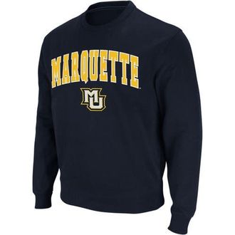 Colosseum Mens Colosseum Navy Marquette Golden Eagles Arch & Logo Crew Neck Sweatshirt at Nordstrom, Size Xxx-Large