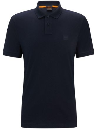 BOSS Passenger buttoned polo shirt - men - Cotton/Elastane - S - Blue
