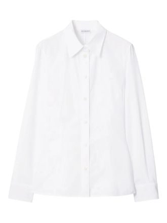 Burberry Eliza Cotton Shirt With Drop Waist