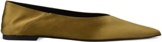 Saint Laurent Nour 05 Muiltje - Dames - Ballerinas - Geel - 35 EU - Leer - Schoenen
