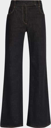 Brunello Cucinelli No Fade Stretch Denim Flared Jeans