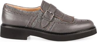 Doucal's Brogues de monje de cuero - Shoes - Mujer - Marr&oacute;n - 38 1/2 EU
