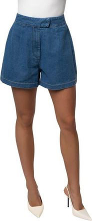 JLUXLABEL City Stroll Denim Shorts in Medium Wash at Nordstrom, Size Large
