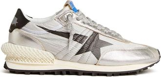 Golden Goose Silver Star Print Sneakers