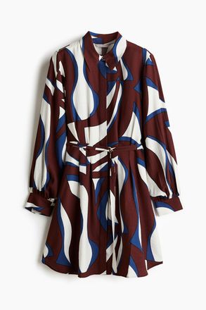 H&M Blusenkleid mit G&uuml;rtel - Red