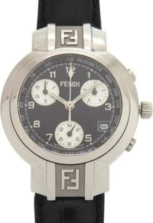 Fendi Pre-owned Horology Chronograph - Dames - Vintage Horloges - Zwart - ONE Size - Vintage