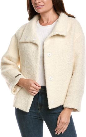 PESERICO Wool, Alpaca, & Mohair-Blend Coat