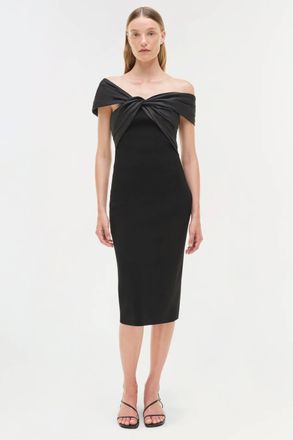 Jonathan Simkhai Mia Midi Dress In Black