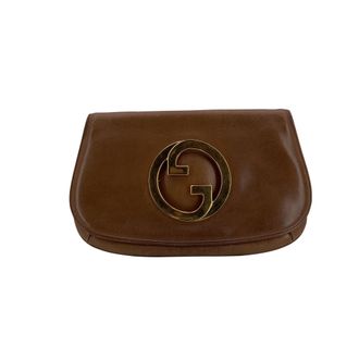 Gucci Vintage leren clutch van Gucci in Blondie-stijl