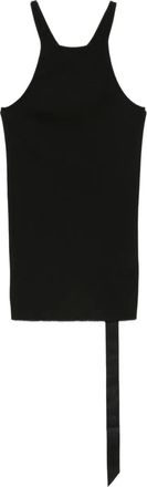 Rick Owens Top asimmetrico a coste - Nero