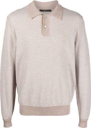 Billionaire Boys Club long-sleeved polo shirt - men - Merino - XXXL - Neutrals