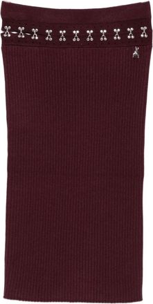 Patrizia Pepe knitted straight skirt - Purple