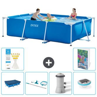 Intex Piscina Con Estructura Rectangular - 300x200x75 Cm - 7-piezas S73