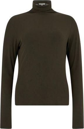 Vince Green Solid Turtle Neck Top