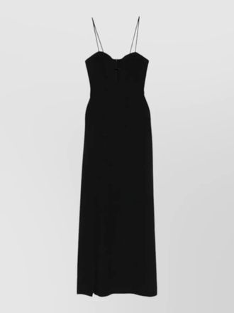 Raquel Diniz jakie dress spaghetti straps sweetheart neckline