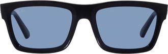 Ray-Ban Ray Ban Warren Bio Based Dark Blue Rectangular Unisex Sunglasses RB4396 667780 57