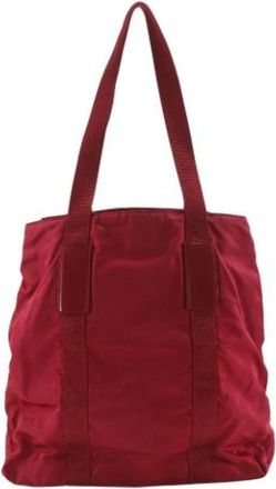 Prada Pre-owned Vintage Tote Bag - Dames - Vintage Shopper - Rood - ONE Size - Nylon - Vintage