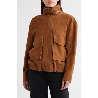 Bernardo Suede Bubble Jacket in Cognac at Nordstrom, Size Xx-Large