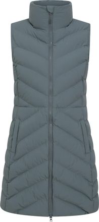 Mountain Warehouse Anmore Womens Padded Gilet - Water-Resistant Sleeveless Jacket with Padded Insulation - Autumn Winter, Camping, Outdoors, Travelling & Hiking Khaki Wo
