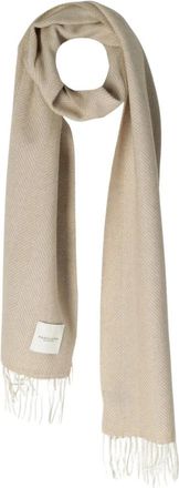 Profuomo Accessoires, Heren, Beige, ONE Size, Wol, Scarf Lambswool