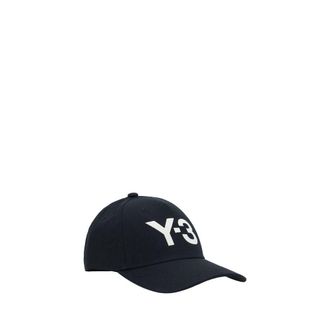 Yohji Yamamoto Mens Black Cotton Cap (baseball Hat)
