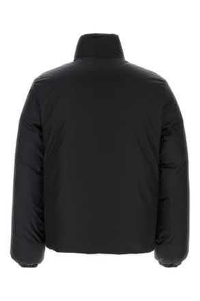 Alexander McQueen Mens Black Nylon Down Jacket Piumini