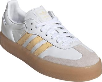 adidas Sambae Sneaker in White/Orange/Ice Tangerine at Nordstrom, Size 10.5