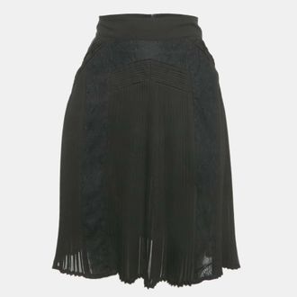 Roberto Cavalli Blue Pleated Short Dress
