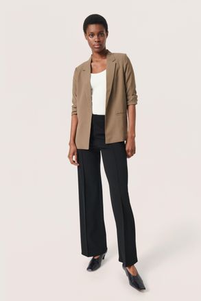 Soaked In Luxury Blazer Regular fit Chocolate Chip brown