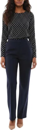 Bottega Veneta Blue Straight Flat Front Pant