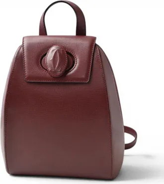 Cartier Bordeaux Leather Backpack (Pre-Owned)