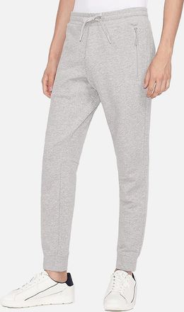 A|X Armani Exchange Mens Armani Exchange A|X Mens Track Bottoms With Zip Pocket Alloy Heather Grey - Size: 33/32/32