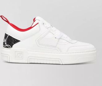 Christian Louboutin astroloubi leather sneakers pull tab sole