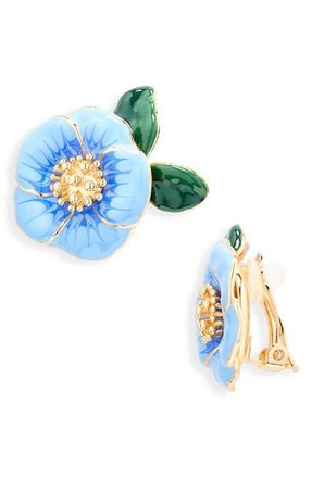 Carolina Herrera Flower Stud Earring in Multi-Color at Nordstrom