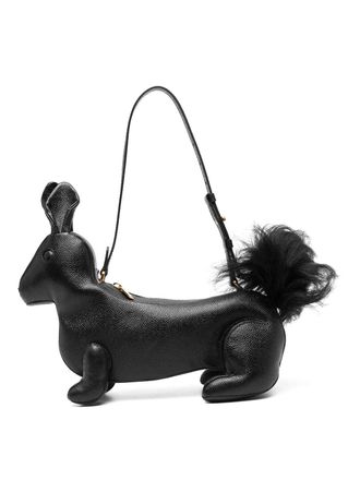 Thom Browne Rabbit Baguette Leather Shoulder Bag