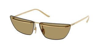 Prada PR C52S 5AK70G Womens Sunglasses Gold Size 64