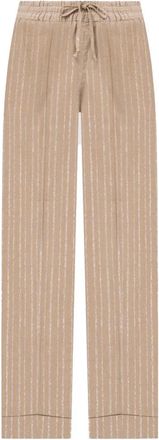 Twinset Stijlvolle Broeken voor Mannen en Vrouwen - Dames - Straight fit broeken - Beige - XS - Broeken