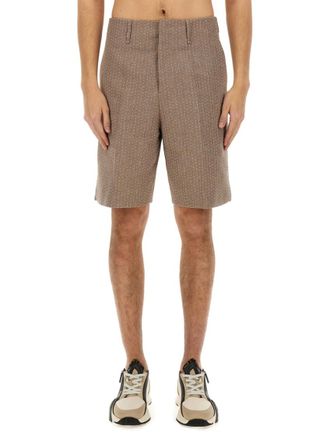 Fendi Brown Solid Shorts