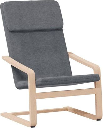 vidaXL Sill&oacute;n De Relax Con Taburete Tela Gris Oscuro Vidaxl