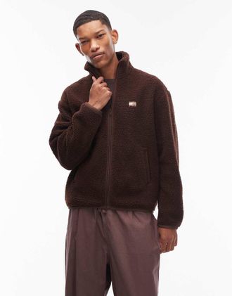 Tommy Jeans Pile soffice marrone cioccolato