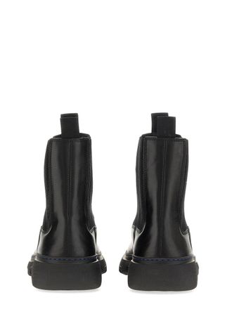 Burberry Calf Leather Boot - Black