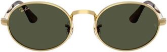 Ray-Ban Oval Whole Circle Zonnebril - Heren - Zonnebrillen - Geel - 54 MM - Accessoires
