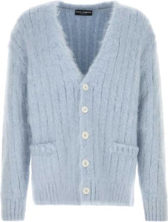 Dolce & Gabbana Light Blue Knitted Cardigan
