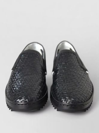 Dolce & Gabbana woven leather loafers