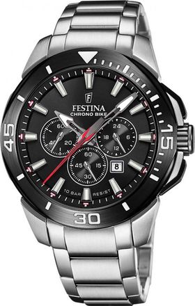 Festina F20641-D Mens Chrono Bike Watch - Silver - One Size