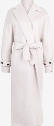 Brunello Cucinelli Mantel aus Kaschmir-Beaver mit G&uuml;rtel Monile